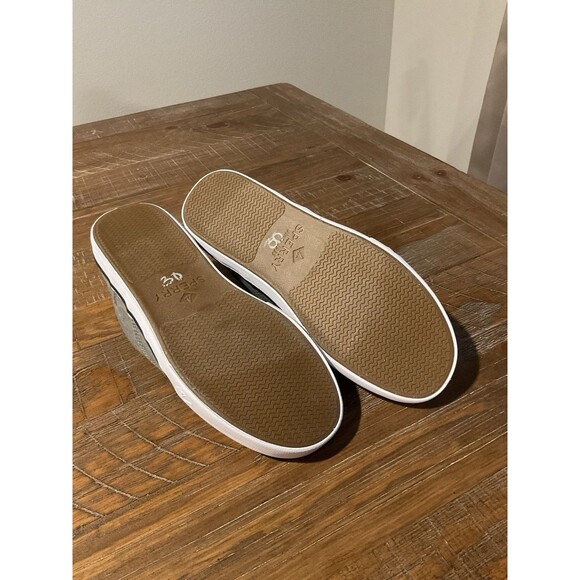 New Grey Sperry Striper II 8 Men’s CVO Top Sider Leather Lace Box Canvas Shoe - Picture 6 of 9